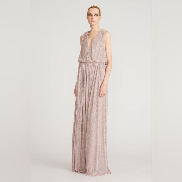 NWT Halston Adler Shimmer Jersey Gown SZ 4 - Picture 7 of 16